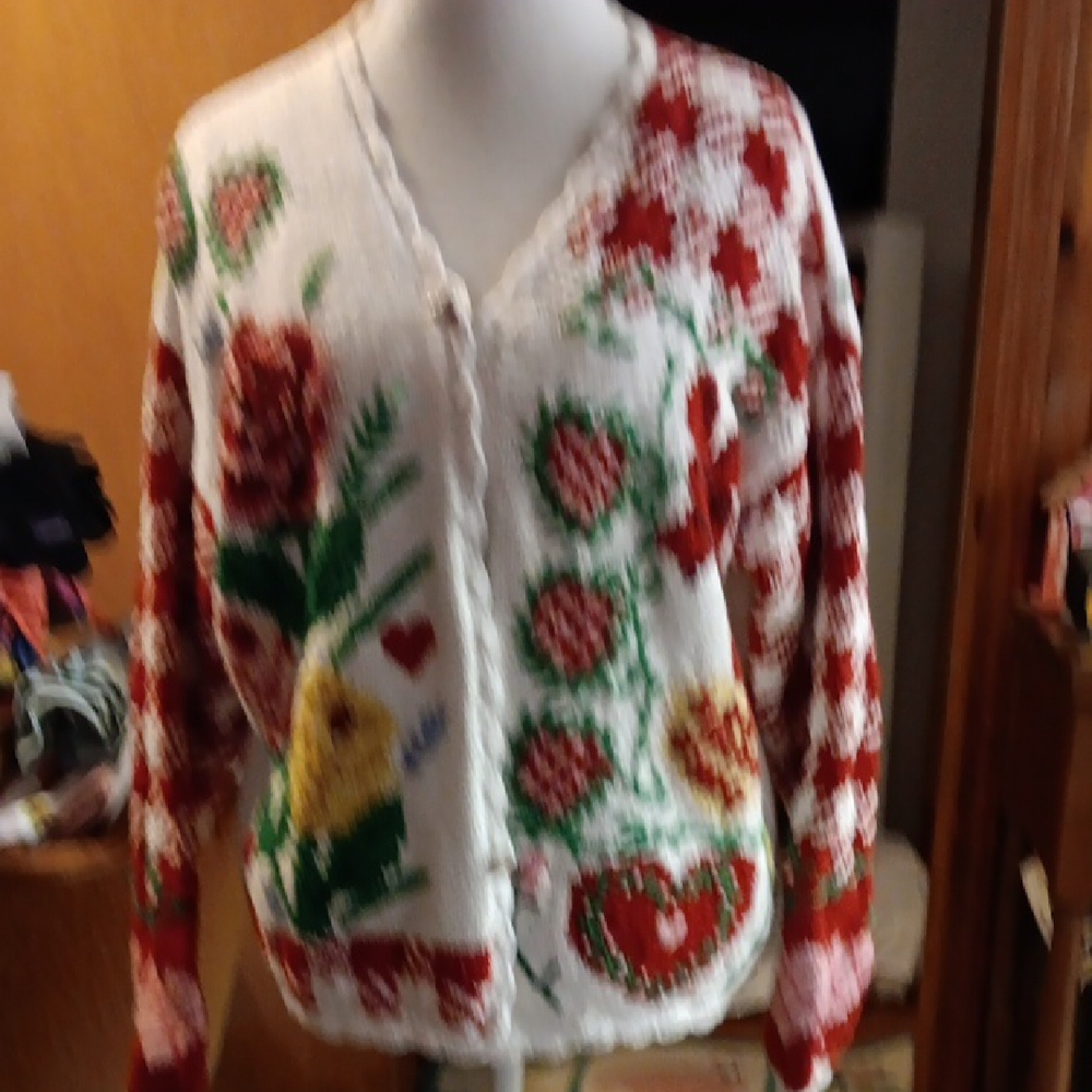 Vintage Eagles Eye Valentines Day Sweater M